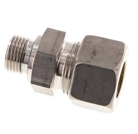 G 1/2'' Macho x 20S Racor de compresión recto de acero inoxidable con junta FKM 400 Bar DIN 2353