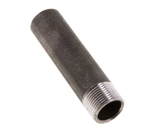 R 3/4'' Male x 26.9mm Steel Pipe Nipple with Welding End 50 Bar DIN 2982 - 100mm [5 Pieces]