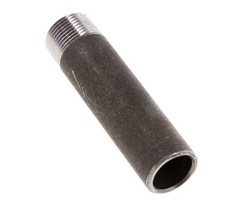 R 3/4'' Male x 26.9mm Steel Pipe Nipple with Welding End 50 Bar DIN 2982 - 100mm [5 Pieces]