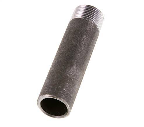 R 3/4'' Male x 26.9mm Steel Pipe Nipple with Welding End 50 Bar DIN 2982 - 100mm [5 Pieces]