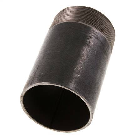 R 2 1/2'' Male x 76.1mm Steel Pipe Nipple with Welding End 50 Bar DIN 2982 - 120mm