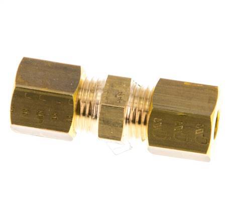 racor de compresión recto de latón de 5 mm 150 bar DIN EN 1254-2