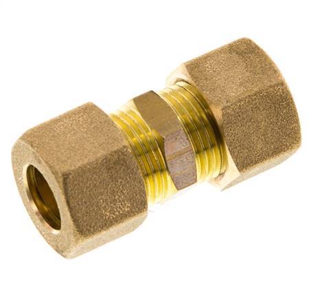racor de compresión recto de latón de 12 mm 75 bar DIN EN 1254-2