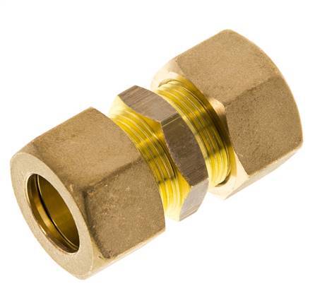 racor de compresión recto de latón de 18 mm 67 bar DIN EN 1254-2