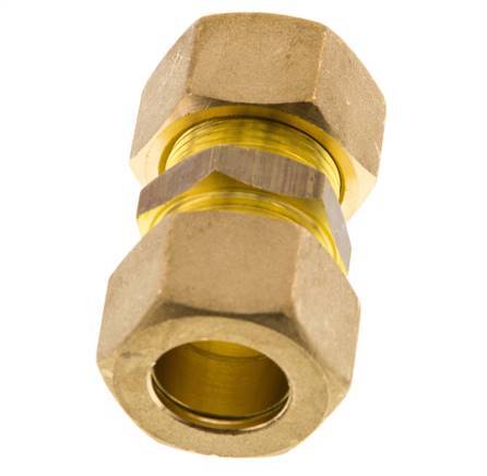 racor de compresión recto de latón de 18 mm 67 bar DIN EN 1254-2