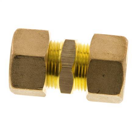 racor de compresión recto de latón de 18 mm 67 bar DIN EN 1254-2