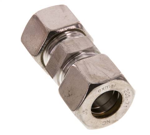 20S Racor recto de acero inoxidable 400 Bar DIN 2353
