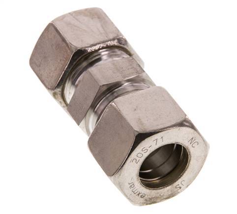 20S Racor recto de acero inoxidable 400 Bar DIN 2353
