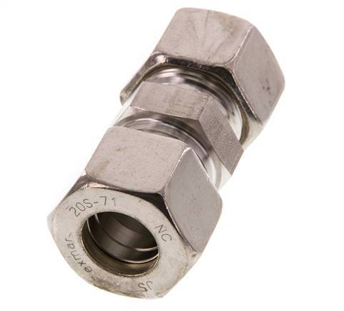 20S Racor recto de acero inoxidable 400 Bar DIN 2353