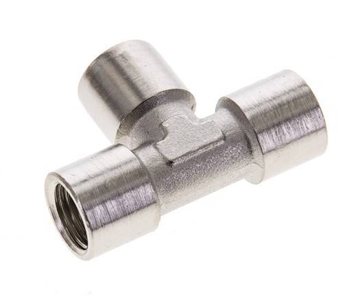 G 1/4'' Nickel plated Brass Tee 16 Bar [2 Pieces]