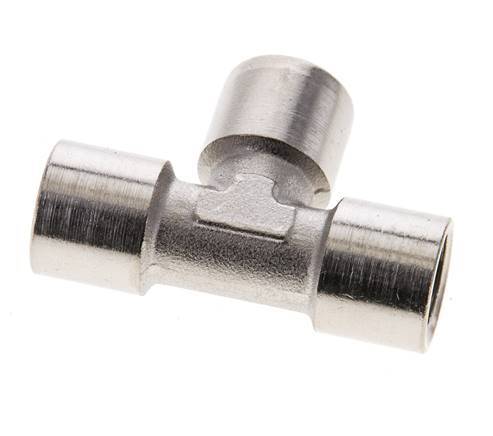 G 1/4'' Nickel plated Brass Tee 16 Bar [2 Pieces]