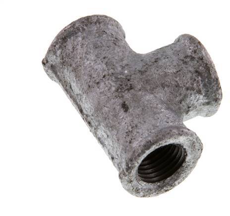 Rp 1/4'' Zinc plated Cast iron Tee 25 Bar [2 Pieces]