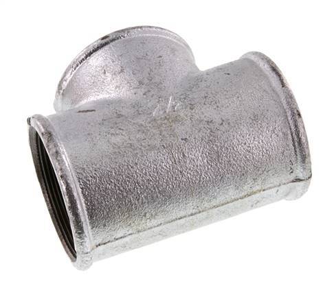Rp 2 1/2'' T de hierro fundido galvanizado 25 Bar