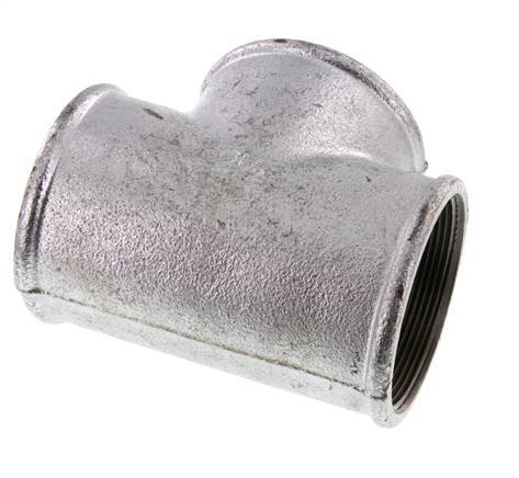 Rp 2 1/2'' T de hierro fundido galvanizado 25 Bar