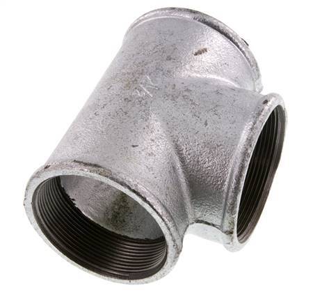 Rp 2 1/2'' T de hierro fundido galvanizado 25 Bar