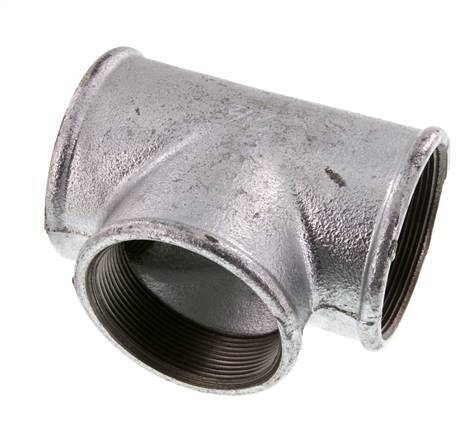Rp 2 1/2'' T de hierro fundido galvanizado 25 Bar