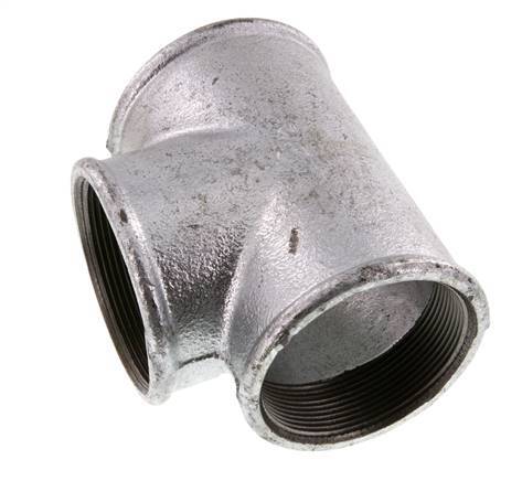Rp 2 1/2'' T de hierro fundido galvanizado 25 Bar