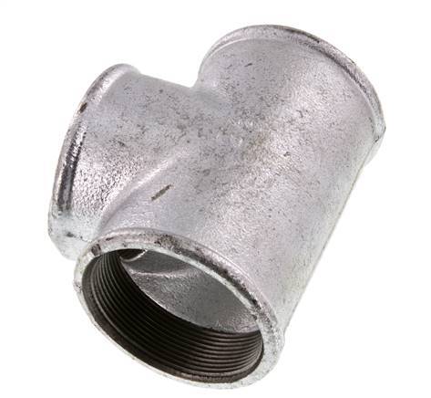 Rp 2 1/2'' T de hierro fundido galvanizado 25 Bar