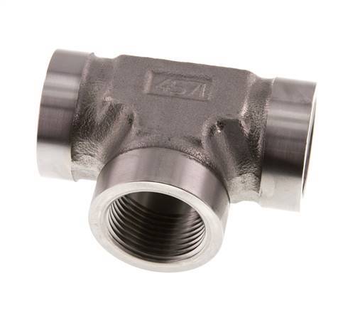 G 1'' Tee de acero inoxidable 160 Bar - Hidráulica
