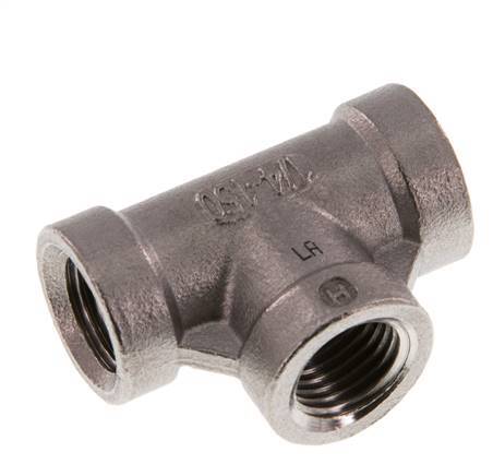 Rp 1/4'' Stainless steel Tee 16 Bar [2 Pieces]