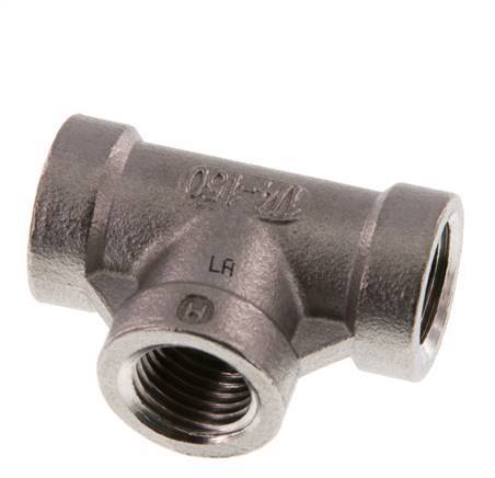Rp 1/4'' Stainless steel Tee 16 Bar [2 Pieces]