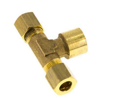 G 1/4'' x 8mm Racor de compresión en T de latón 135 Bar DIN EN 1254-2