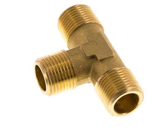 R 3/8'' Tee macho de latón 16 Bar