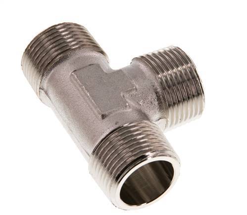 R 3/4'' Macho Latón Niquelado Tee 16 Bar