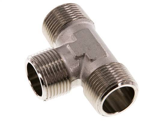 R 3/4'' Macho Latón Niquelado Tee 16 Bar