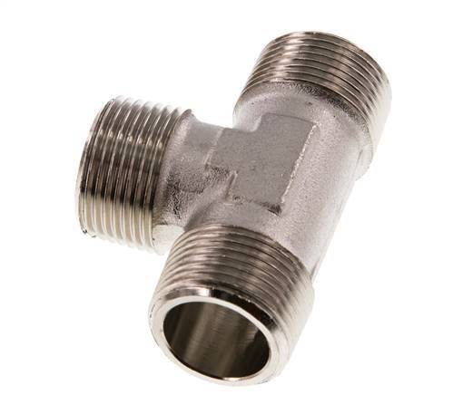 R 3/4'' Macho Latón Niquelado Tee 16 Bar