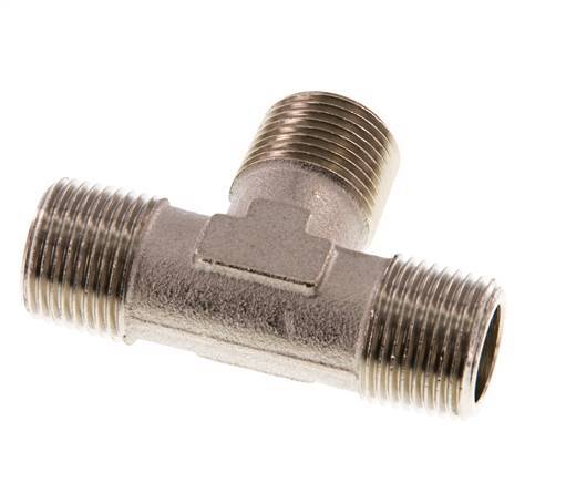 R 3/8'' Male Nickel plated Brass Tee 16 Bar [2 Pieces]