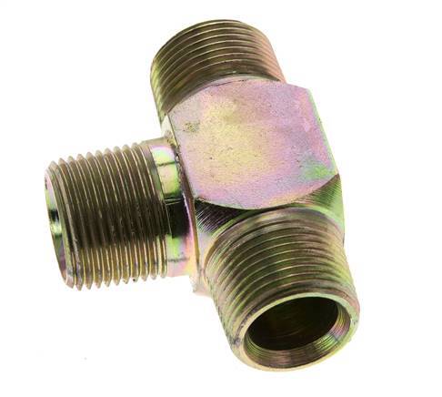 3/4'' NPT macho T de acero galvanizado 170 Bar - Hidráulico