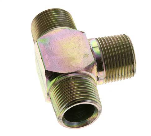 3/4'' NPT macho T de acero galvanizado 170 Bar - Hidráulico