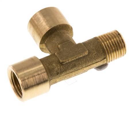 R 1/8'' x G 1/8'' M/F Brass Tee 16 Bar [2 Pieces]