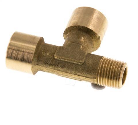 R 1/8'' x G 1/8'' M/F Brass Tee 16 Bar [2 Pieces]