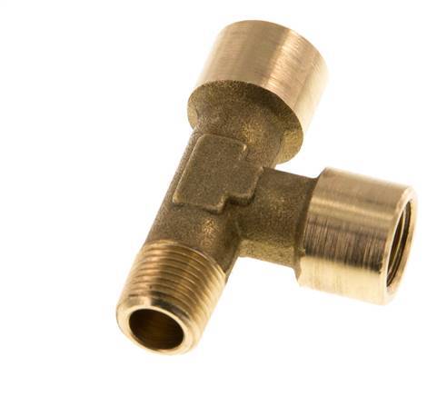 R 1/8'' x G 1/8'' M/F Brass Tee 16 Bar [2 Pieces]