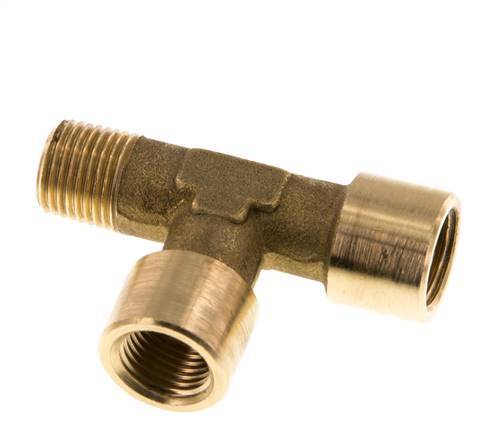 R 1/8'' x G 1/8'' M/F Brass Tee 16 Bar [2 Pieces]