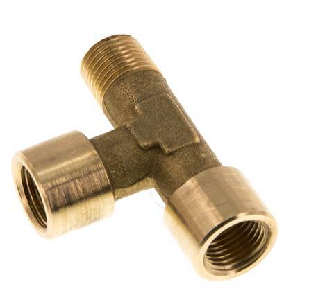 R 1/8'' x G 1/8'' M/F Brass Tee 16 Bar [2 Pieces]