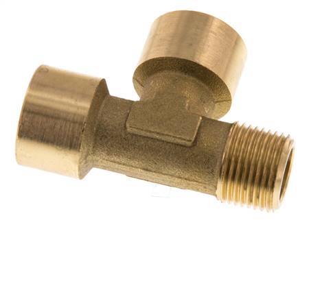 R 3/8'' x G 3/8'' M/F Tee de latón 16 Bar