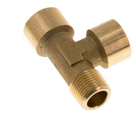 R 3/8'' x G 3/8'' M/F Tee de latón 16 Bar