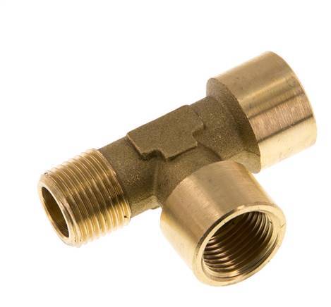 R 3/8'' x G 3/8'' M/F Tee de latón 16 Bar