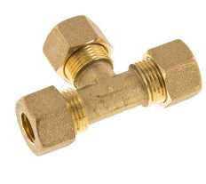 racor de compresión en T de latón de 12 mm 75 bar DIN EN 1254-2
