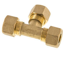 racor de compresión en T de latón de 12 mm 75 bar DIN EN 1254-2
