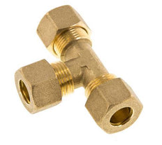 racor de compresión en T de latón de 12 mm 75 bar DIN EN 1254-2