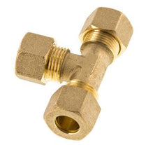 racor de compresión en T de latón de 12 mm 75 bar DIN EN 1254-2