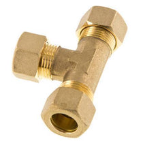 racor de compresión en T de latón de 15 mm 82 bar DIN EN 1254-2