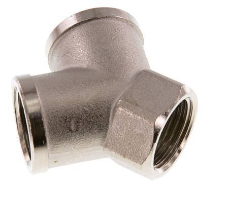 G 1/2'' Pieza en Y de latón niquelado 16 Bar