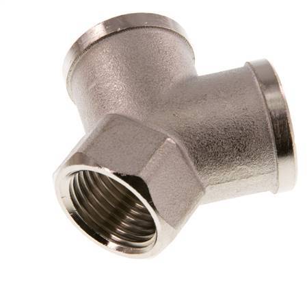 G 1/2'' Pieza en Y de latón niquelado 16 Bar