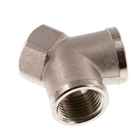 G 1/2'' Pieza en Y de latón niquelado 16 Bar