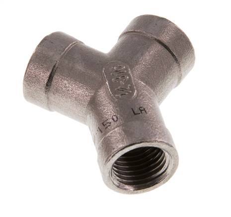 Rp 1/4'' Pieza en Y de acero inoxidable 16 Bar